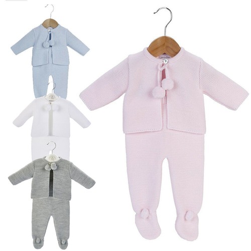 knitted pom pom outfit