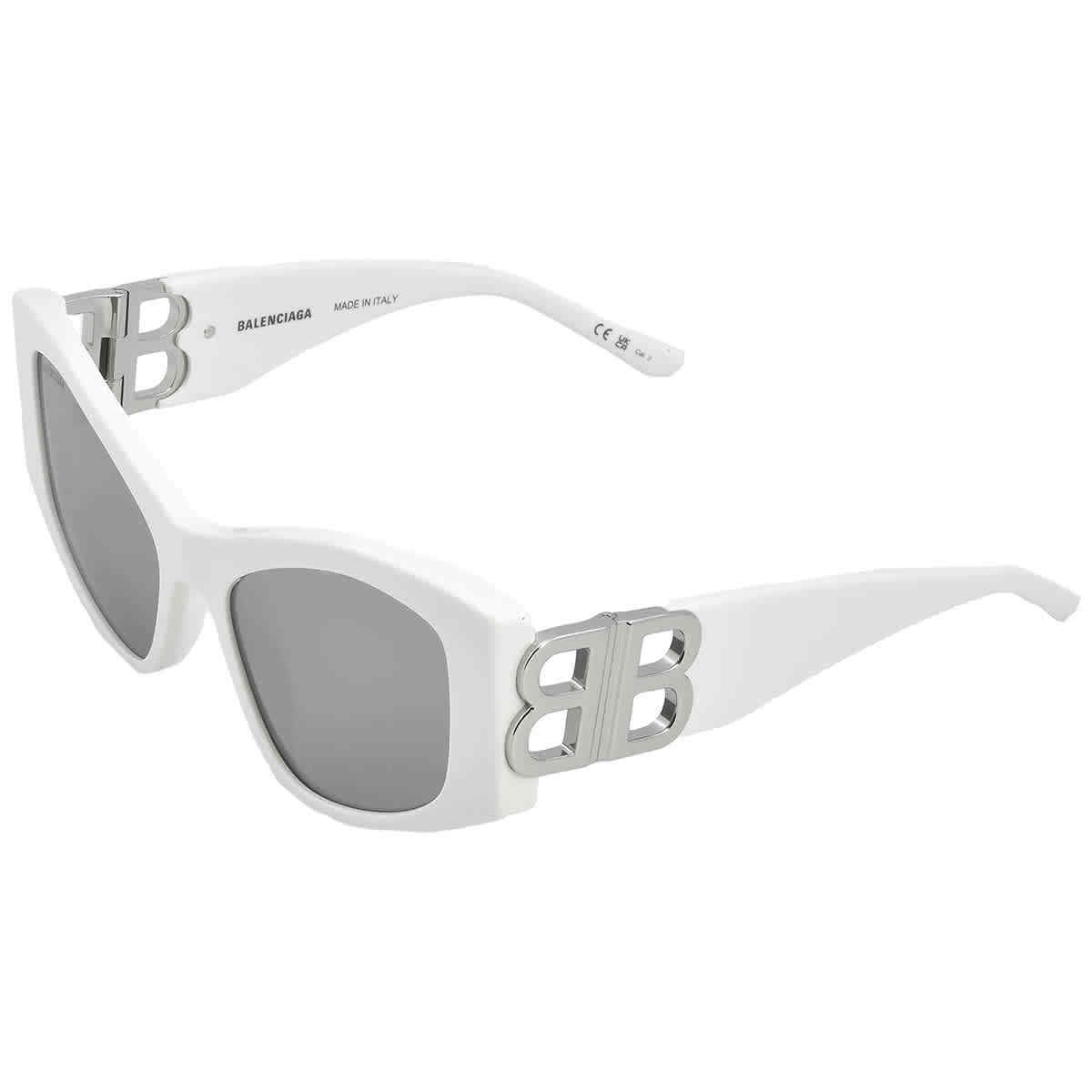 Balenciaga Silver Cat Eye Ladies Sunglasses BB0287S 006 55  display picture 3