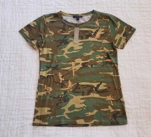 XXS XS S M L XL J CREW CAMO T-SHIRT 