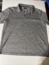 Greg Norman PlayDry for Tasso Elba Golf Mens Polo Shirt Size XL Large Gray