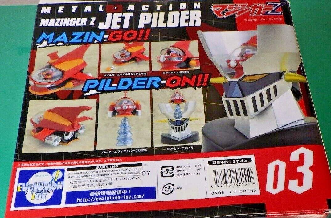 R*3様 未使用 MAZINGER1901 MAZINGER SPECIAL3/ Limited Metal Action No.3 Mazinger Z Jet Pilder Black Color