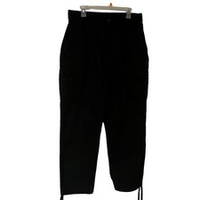 NEW 511 Tactical Cargo Pants Expandable Waist Drawstring Legs Black 35.5 - 39