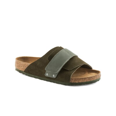 Birkenstock Kyoto Suede Leather (Thyme) Men's Sandals