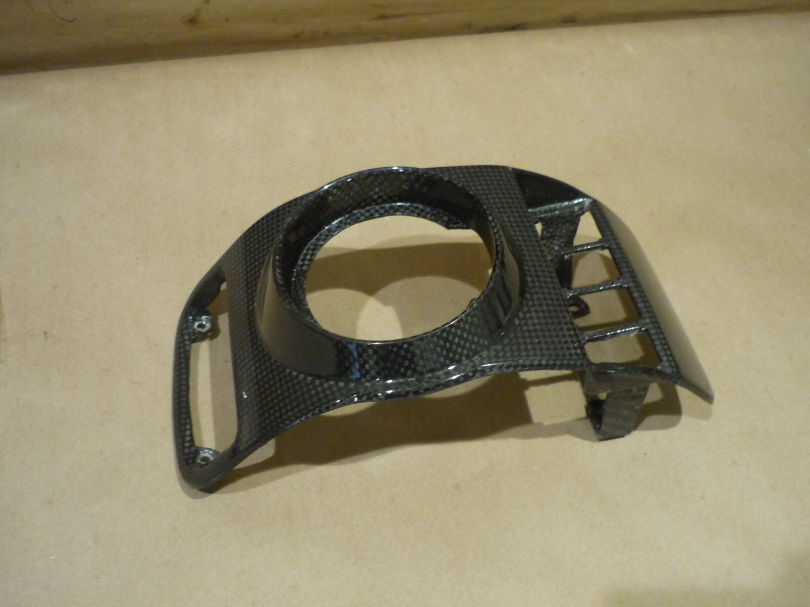 Ferrari 430- LH Dash Air Outlet Plate/Carbon Fiber- P/N 68648200