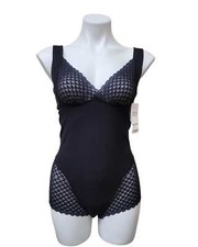 Simone Perele BLACK Medium Control Slimming Bodysuit, US X-Large, UK X-Large