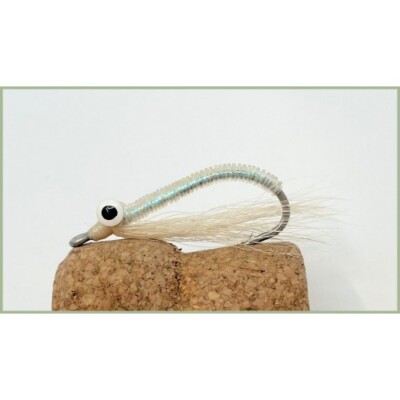 Bass Flies, 4 pack Crazy Charlie, Tan, Size 2/0, Best Saltwater Flies