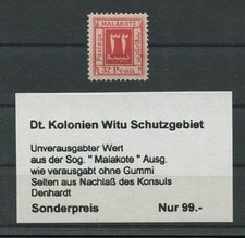 DT. KOLONIEN MALAKOTE 32 PESA unverausgabter Wert (*) m333