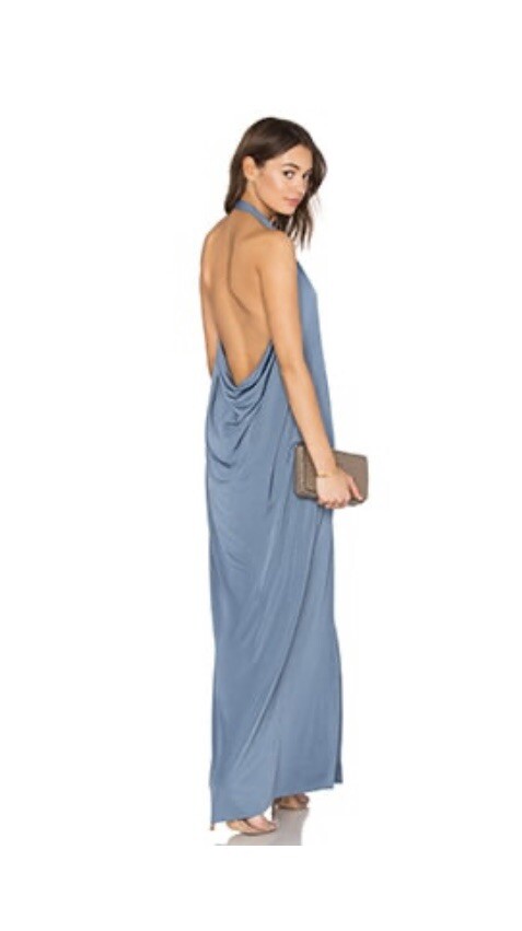 liquid jersey dress Black Luxe Maxi Tank XS Ladies dresses