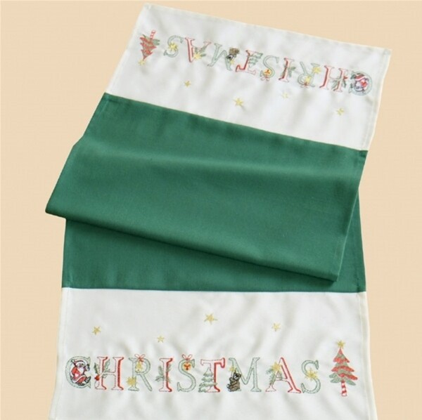 Weihnachtstischdecke Ca.40*90Cm Christmas Tischtuch Weihnachtsdecke Adventsdecke-image