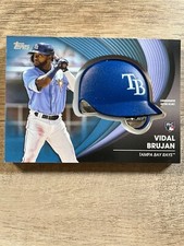2022 Topps Update Series Vidal Brujan Blue RC Commemorative Batting Helmet BH-VB