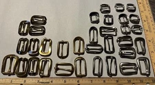 Vintage NOS North Judd Anchor Buckles Lot x35 Belt Spur Strap Horse Tack