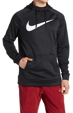 NEW MEN’S NIKE THERMA-FIT PULLOVER HOODIE SWEATSHIRT! IN BLACK AND WHITE!