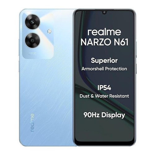 Realme NARZO N61 Factory Unlocked 6GB RAM 128GB Storage 90Hz Eye Comfort Display