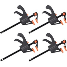 4pcs 4inch Woodworking Bar Clamp Furniture Wood Handwork Tool Carpenter F-Clamp
