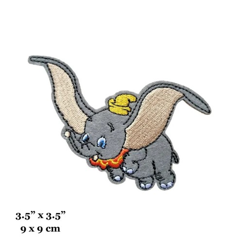 Dumbo Cartoon Movie Character Baby Elephant Flying Embroidered Iron On Patch