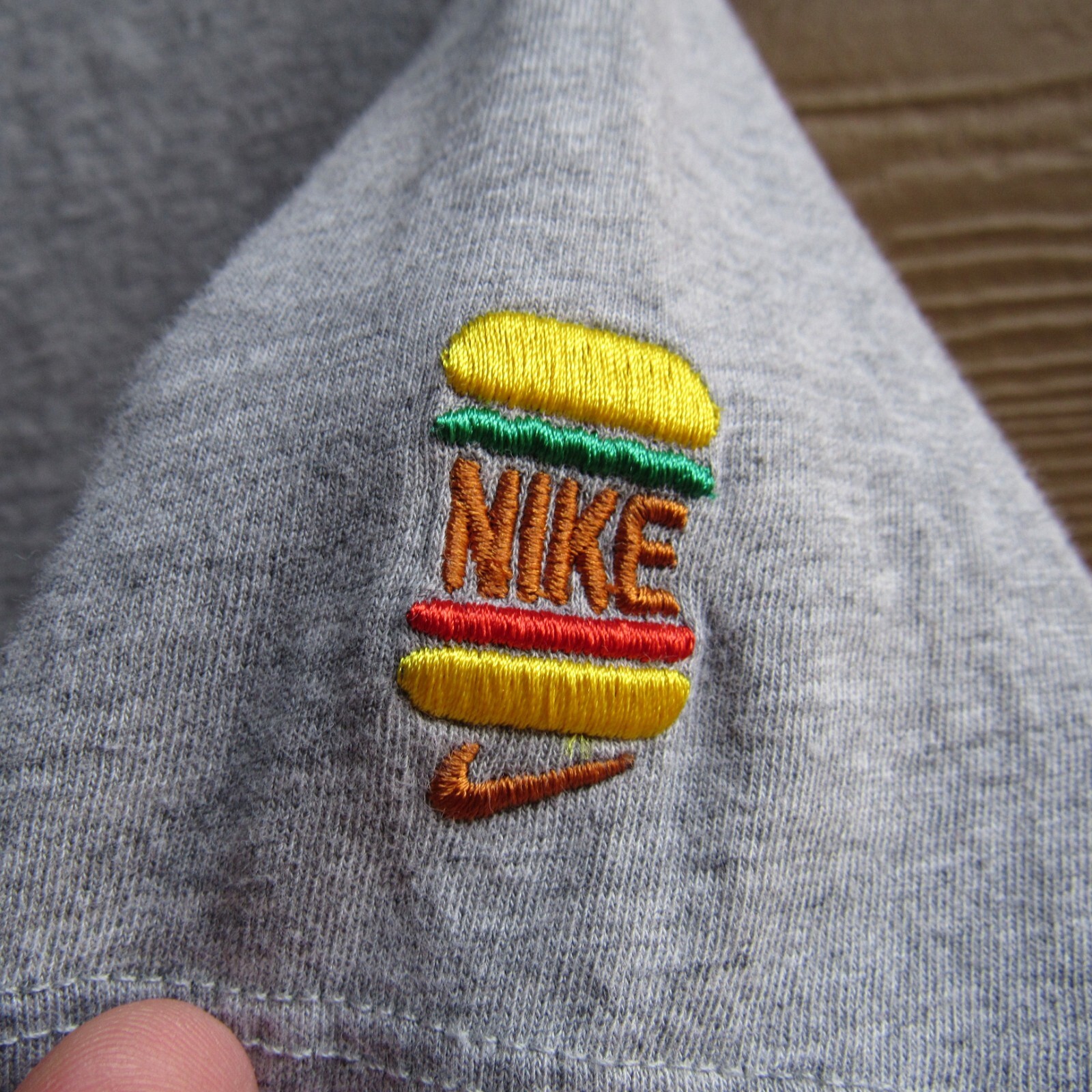 Nike TShirt Sneaker Obsessed Graphic Sole Food Burger In Sneakers Tee