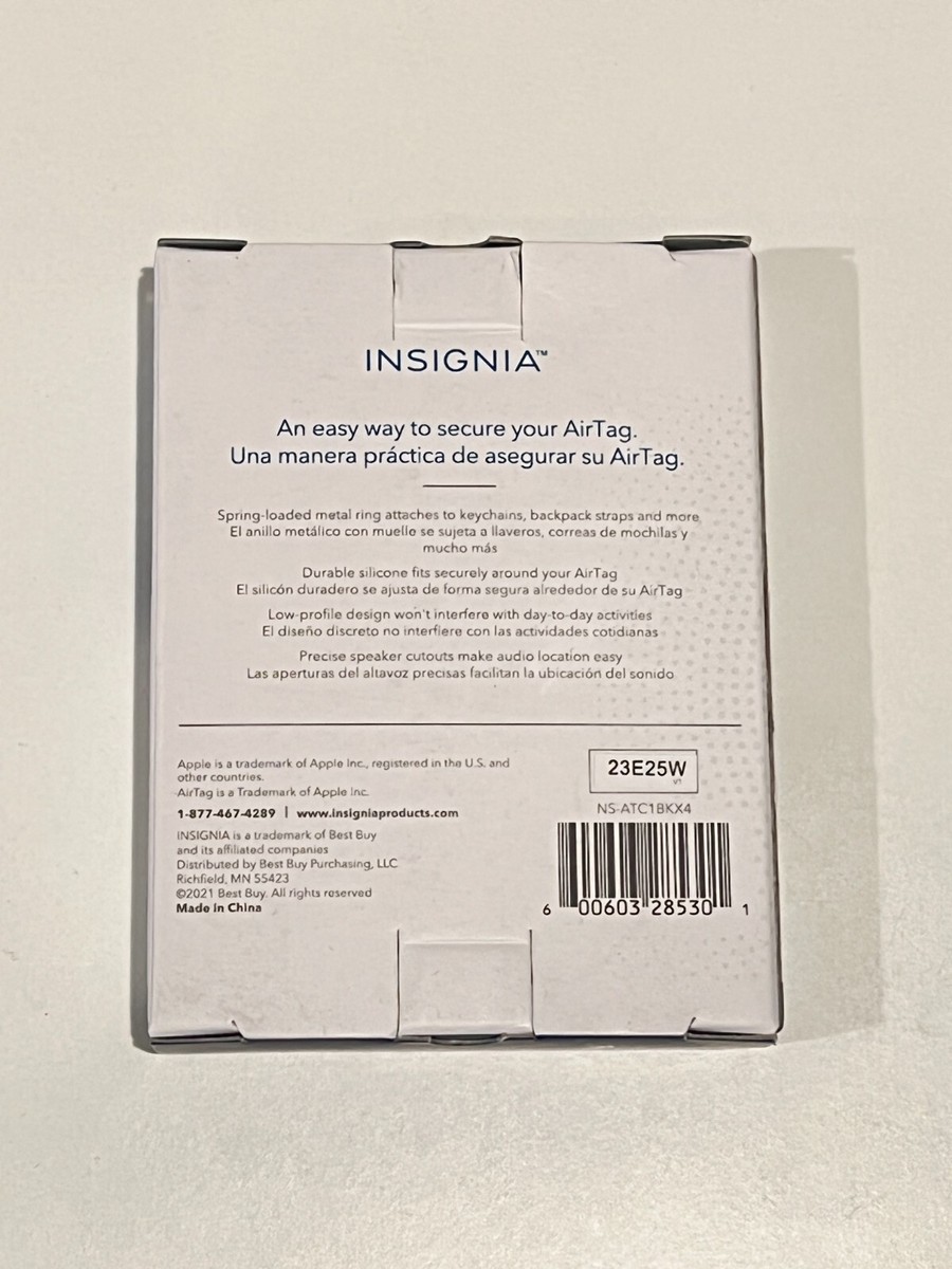 Insignia Apple Airtag Key Ring Case Onyx Black - 4 Pack | eBay