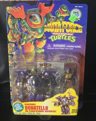 Playmates TMNT Muta Force Dynatronic Donatello Action Figure w/ all accesories 