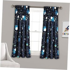 Universe Light Filtering Window Curtain Panel Pair, 52"W x 63"L Pack of 2