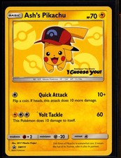 Ash's Pikachu - SM111 Black Star Promo NM TCG Pokemon Pikachu 0425#46 on eBay