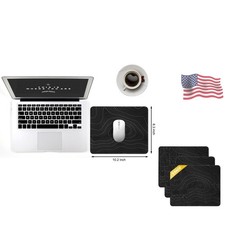 3 Pack Mouse Pad with Stitched Edge, Comfortable Mouse Pads with Non-Slip Rub...