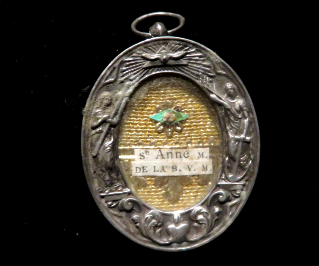 St Anne Relic  Rare  Mother of Virgin Mary Our Lady Reliquary Catholic Saint