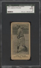 1916 FAMOUS AND BARR AMOS STRUNK 173 GOOD M101 SGC 2 PHILADELPHIA ATHLETICS