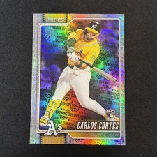 2026 Topps Series 1 Carlos Cortes #249 Opening Day Foil Athletics