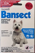 Sergeants Bansect ® Squeeze-On Flea & Tick Control Small Dogs 7-33 lbs