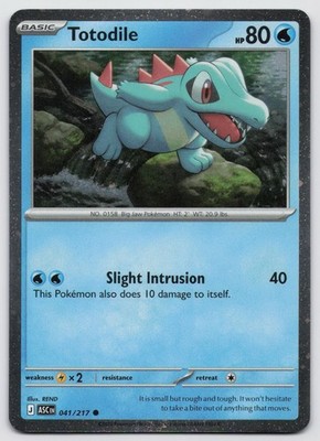 Totodile (Cosmos Holo) 041/217 Holo Miscellaneous Cards & Products Pokemon NM
