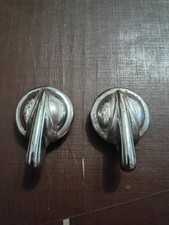 56-62 C1 Corvette Door Lock-unlock Knobs Chrome Bezels Pair 57 58 59 60 61 Read