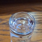 12 oz Clear Glass Beer Glass Tumbler White & Gold Monogram Mid-Century — photo 4