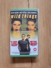 WILD THINGS VHS video tape Rated 18 Kevin Bacon Matt Dillon Neve Campbell