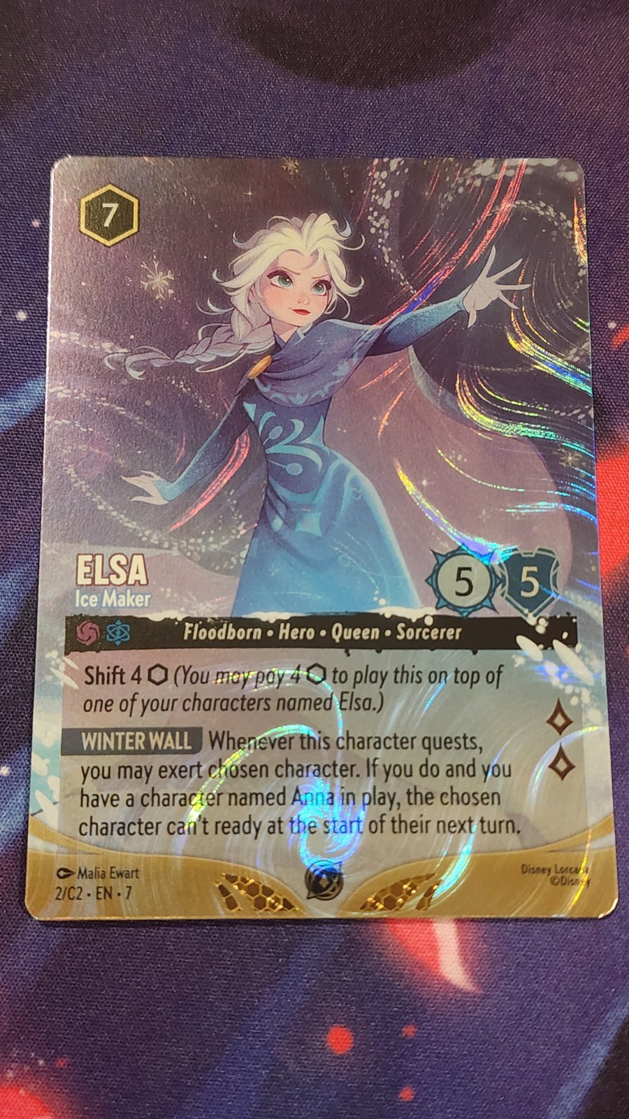 Disney Lorcana – Elsa, Ice Maker (Foil Challenge Promo 2/C2, English)
