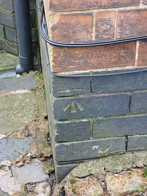 Foto 6x4 OS Benchmark - Handsworth Wood, 103 Holly Road Gib Heath An OS c2017
