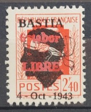 Timbre libération bastia corse neuf**