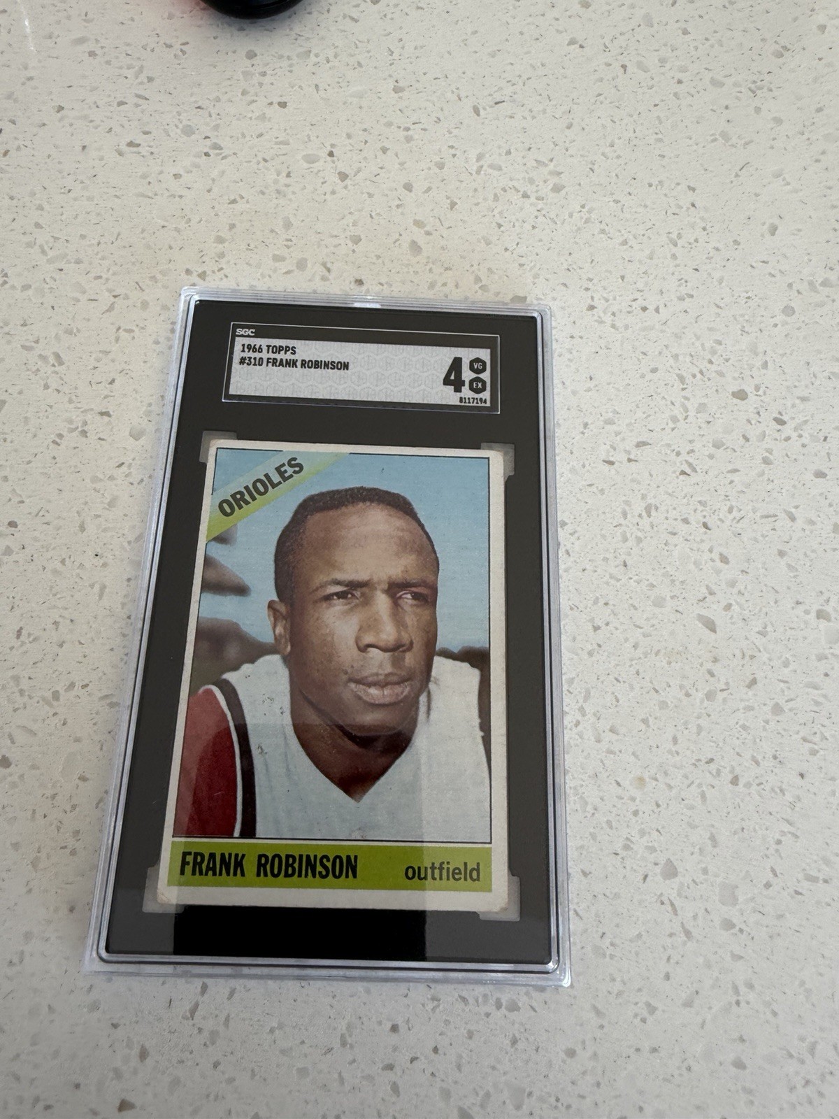 1966 Topps baseball card #310 Frank Robinson Baltimore Orioles graded SGC 4