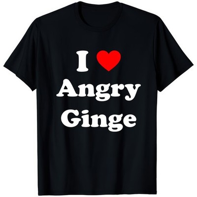 T-Shirt I Love Angry Ginge lustige Sprüche rothaarig Humor Grafik