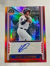 KAYSON CUNNINGHAM 2025 Panini USA Baseball Stars & Stripes RED Auto # 65/99