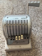 Vintage Paymaster Series S-600 Check Writer Stamper Machine With Key