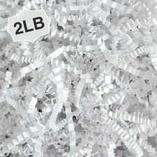 2LB Crinkle Cut Paper Shred Filler for Bag Gift Box Basket Confetti Paper Shrede