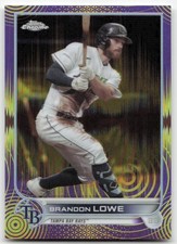 2022 Topps Chrome Sonic #107 Brandon Lowe Purple Yellow Pulse Refractor /299