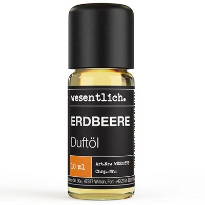 Duftöl Erdbeere 10ml - Premium Raumduft von wesentich. - Bild 1 von 3