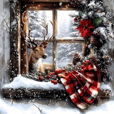 MRMIOOM Christmas Diamond Art Kits for Adults Beginners, 5D DIY Full D006-US