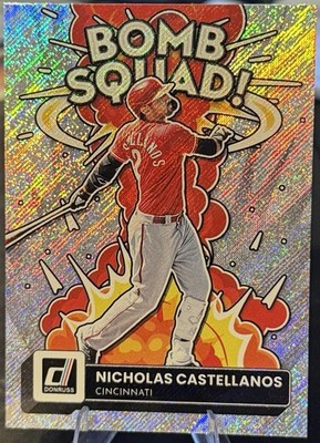 CIN Reds 2022 Panini Donruss Bomb Squad Nick Castellanos #BS-10 Rapture