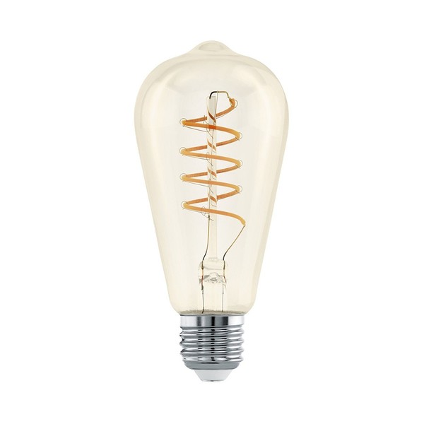 Eglo Led Spiral Filament ST64 Edison 4W =26W E27 Gold 270Lm Extra Warmweiß 2200K-image