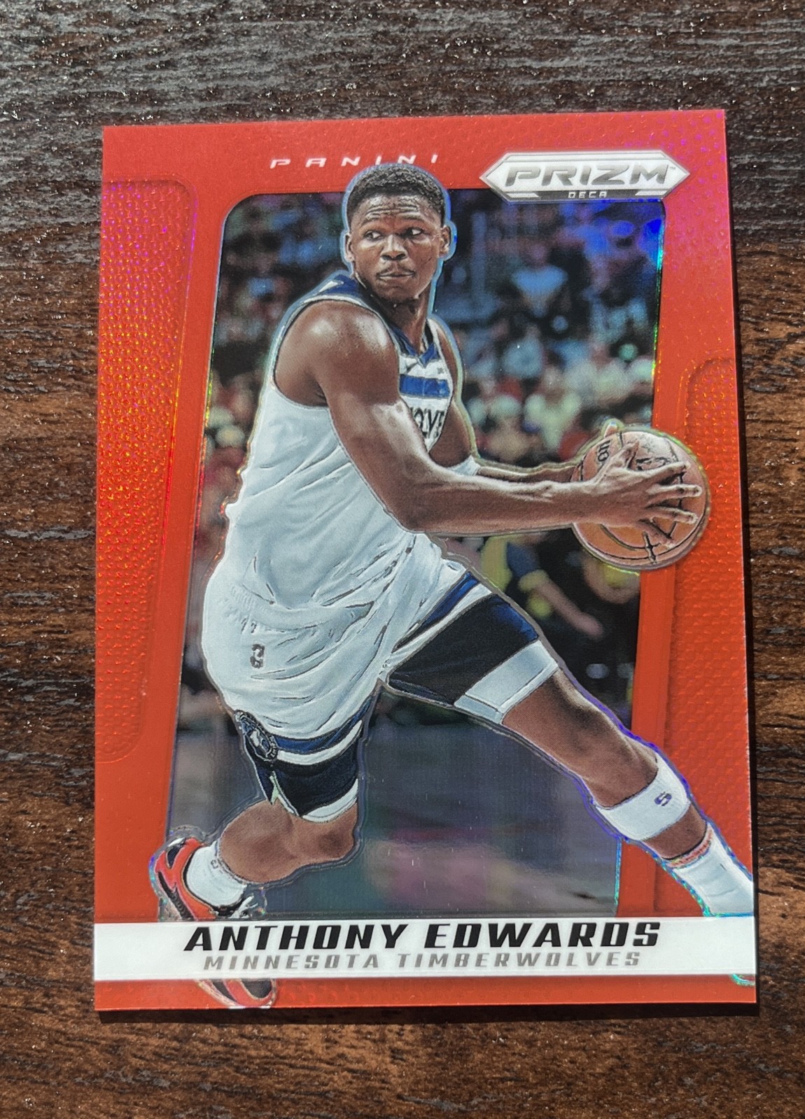 2024-25 Panini Prizm Deca - Anthony Edwards #194 Red Prizm /199