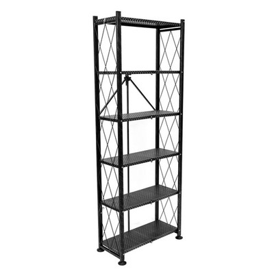 SWAWIS 6 Pezzi Fermalibri Metallo Ferma Libri per Libreria Nero