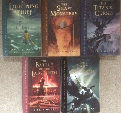 Percy Jackson And The Olympians Series Set 1-5 Rick Riordan 1 2 3 4 5 PB Lot