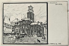 AK Charleville WWI 1915 old cardRathaus E. Hartwig